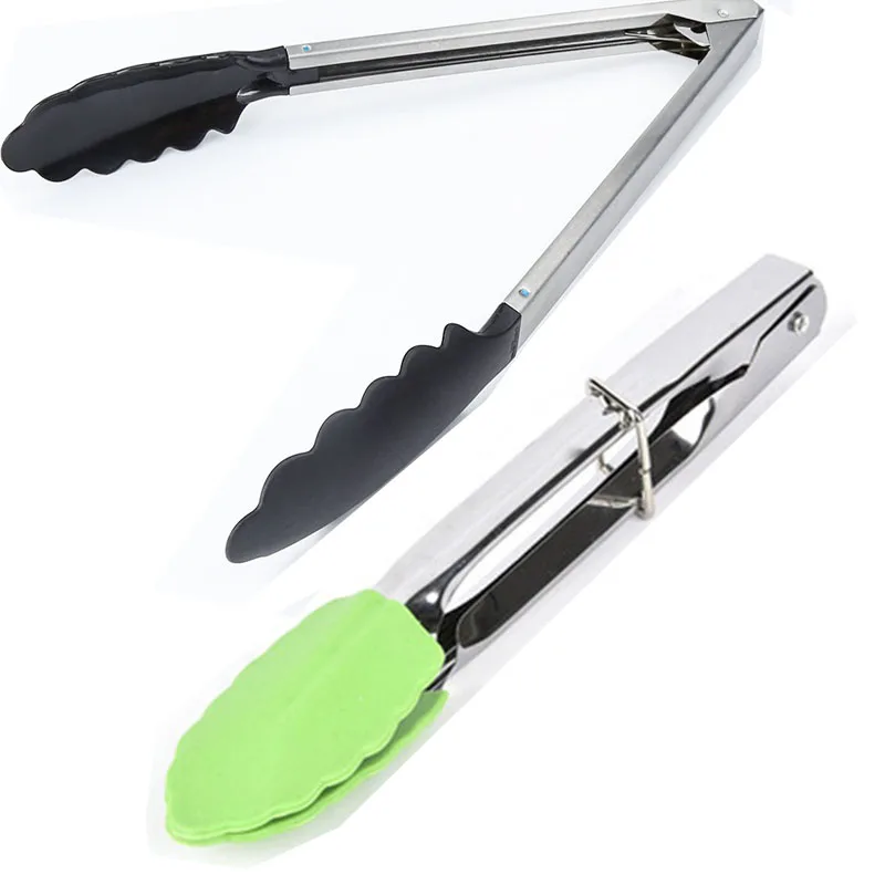 

Silicone Food BBQ Grilling Tong Salad Bread Serving Tong Non-Stick Kitchen Barbecue Grilling Cooking Tong Kitchen Accessories