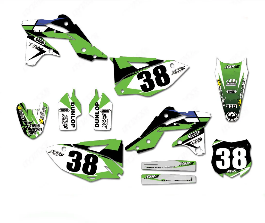 Бесплатные Индивидуальные графические наклейки для Kawasaki KLX450 2008 2009 2010 2011 2012 2013 2014