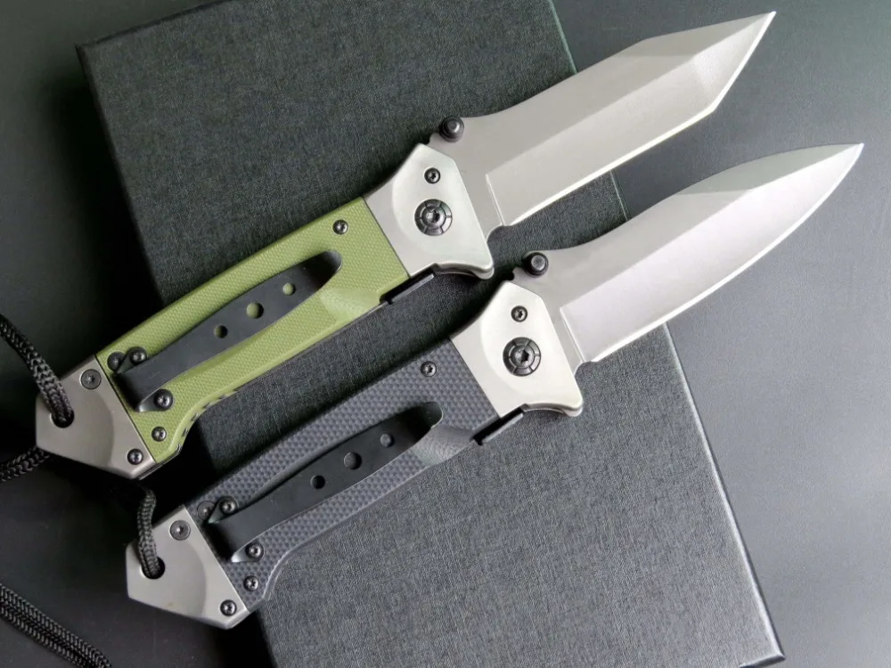Складной нож DA35 Карманный охотничий стальное лезвие G10 ручка тактические ножи