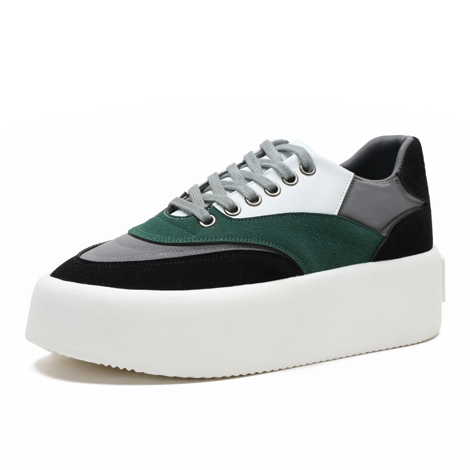 

Women Flat platform Sneakers Patchwork Spring Fashion Comfort Casual Thick bottom Ladies Shoes
