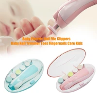 yooap led electric nail file clippers baby toes fingernails grinder trimmer care tool baby gifts newborn baby scissors
