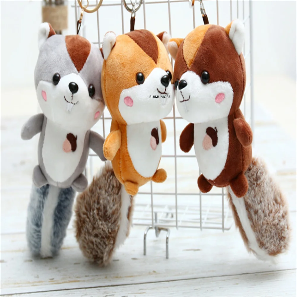 NEW Gift Plush Toy - 9-14CM Little Cute Animal Stuffed TOY Soft Squirrel Keychain DOLL | Игрушки и хобби