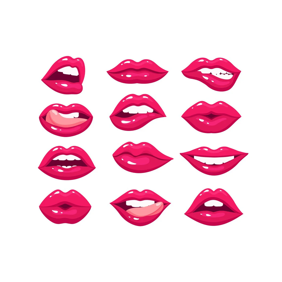 

Beautiful Naughty Girl's Mouths Paper Cut Metal Craft Dies Card Making Stencils Diy Manual Scrapbooking New Embossing Dies 2022
