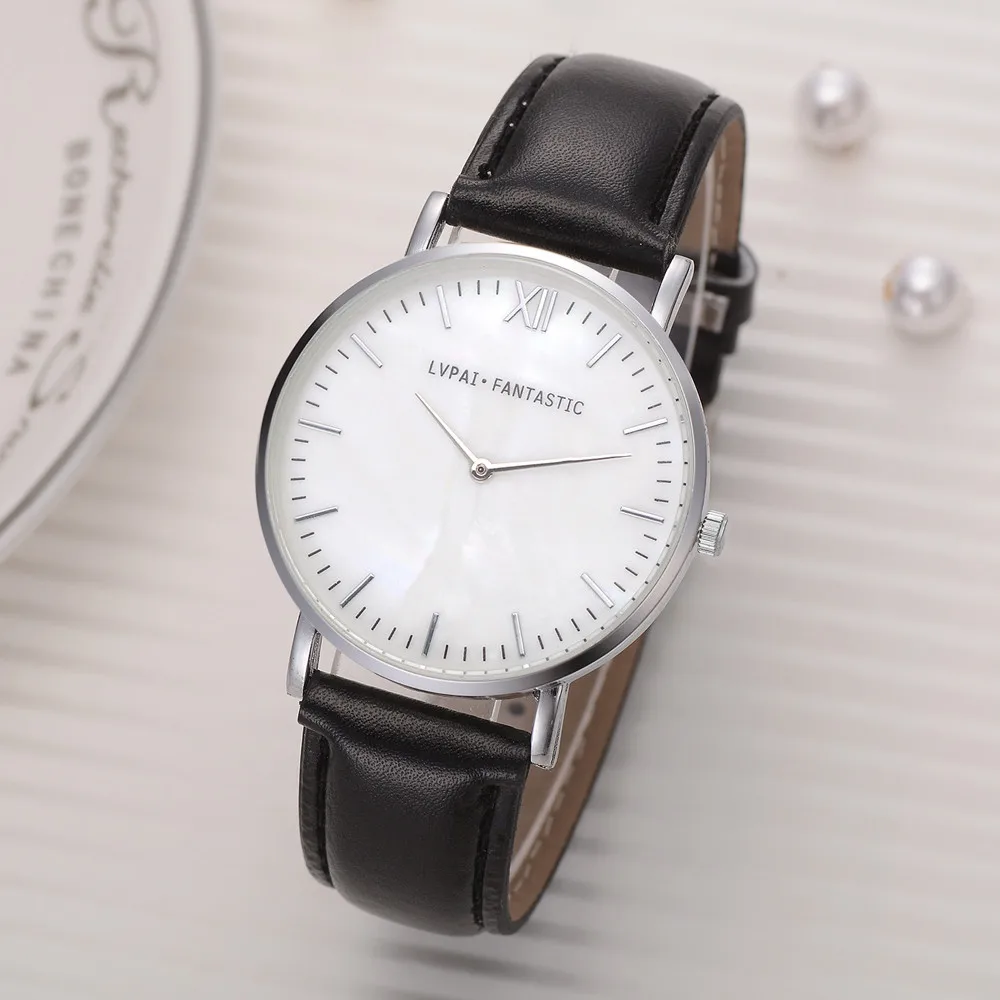 Женские повседневные Роскошные Кварцевые часы с жемчугом и белым циферблатом