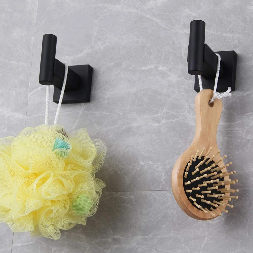 

2 Pcs Bathroom Coat Hook 304 Stainless Steel Single Towel / Bathrobe Coat Hook Bathroom Kitchen Garage Wall Hanging