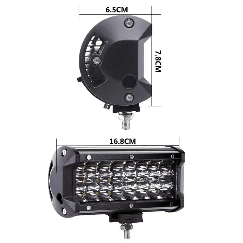 Высококачесветодиодный 7 дюймовая светодиодсветильник балка 72 Вт точечный луч