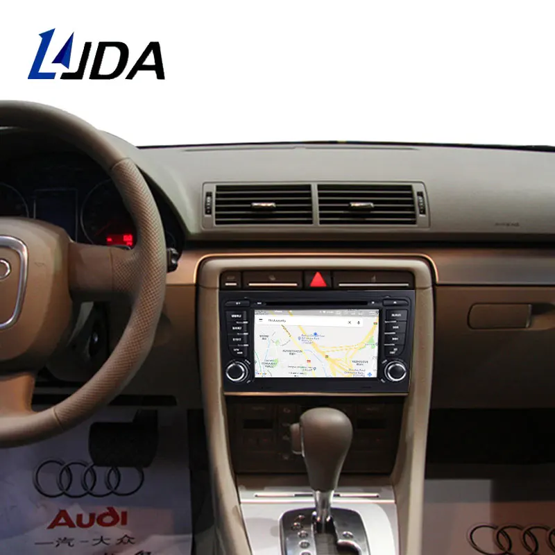GPS навигатор LJDA 2 din для Audi A4 S4 RS4 2002 2003 2004 2005 2006 2007 2008 автомобильный DVD плеер