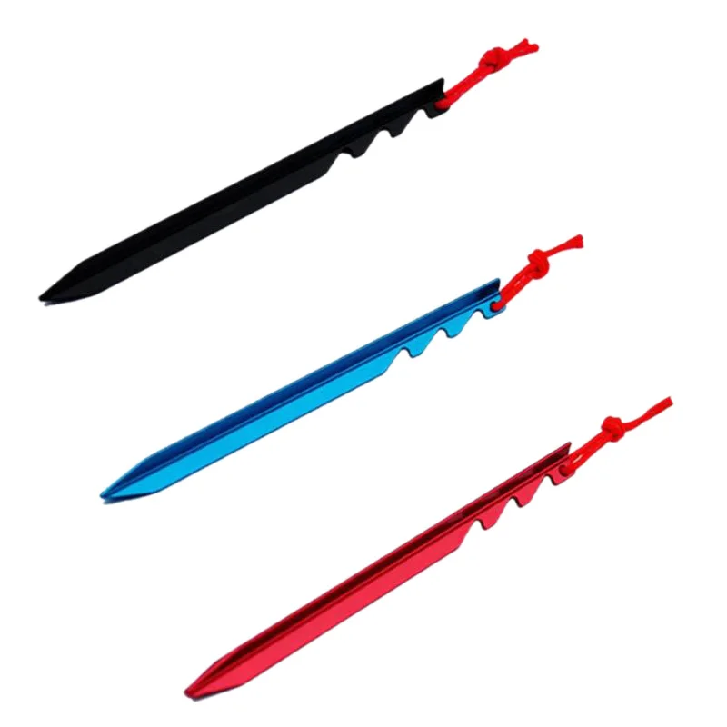 10 шт алюминиевый сплав тент колышки гвозди с веревкой легкий Открытый Кемпинг