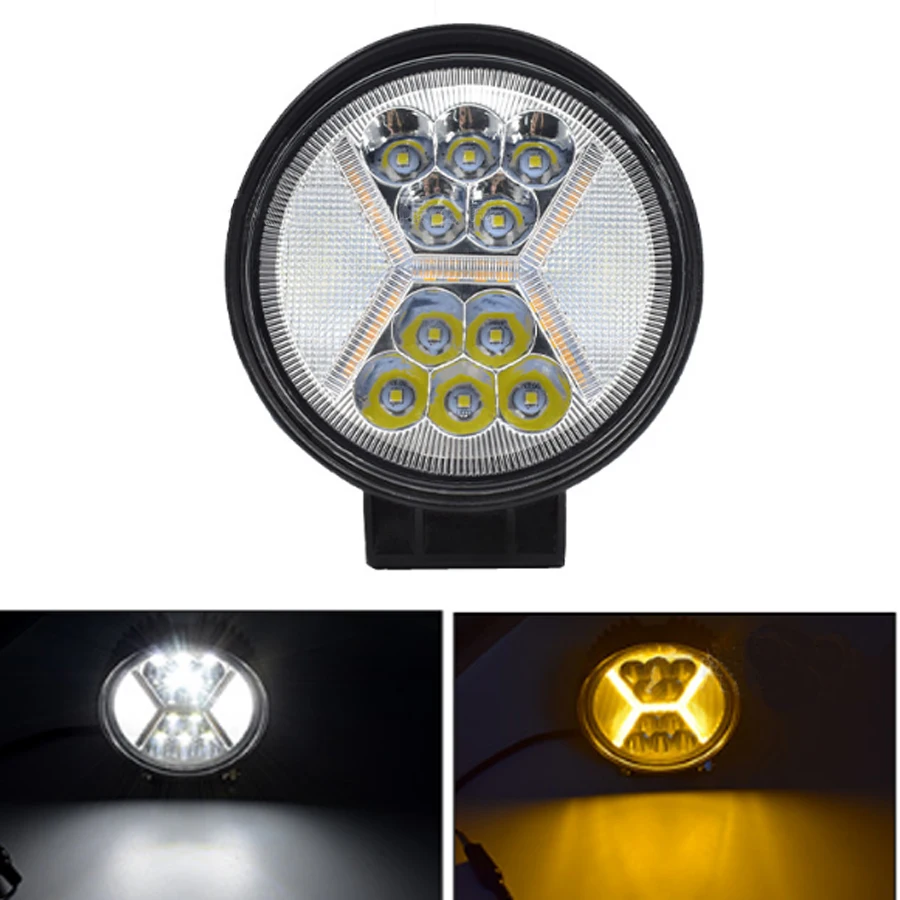 

4inch 117W Work Light Spot Flood Light Bar 12V Led Spotlight for Off Road 4x4 Truck SUV Boat 3000K 6000K Lamps