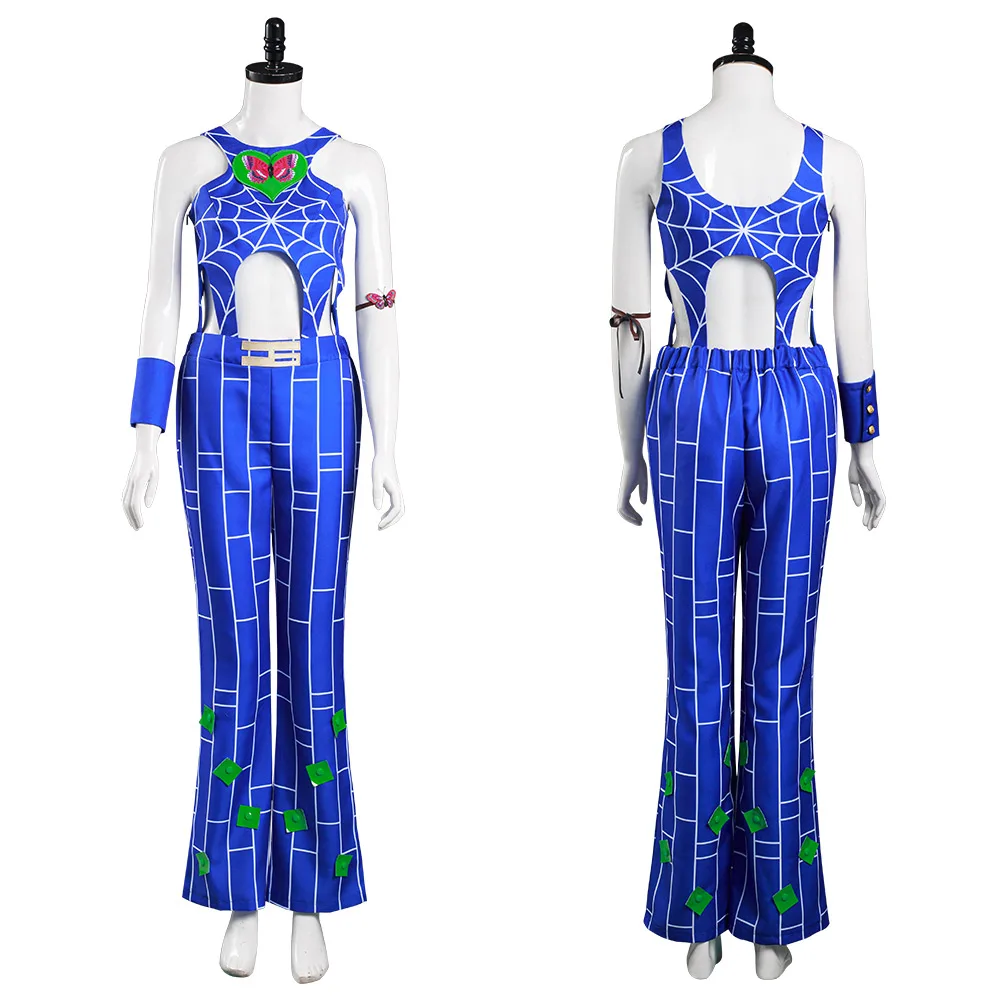 

JoJo‘s Bizarre Adventure : Stone Ocean Jolyne Cujoh Cosplay Costume Vest Pants Full Set Men Halloween Carnival Suit