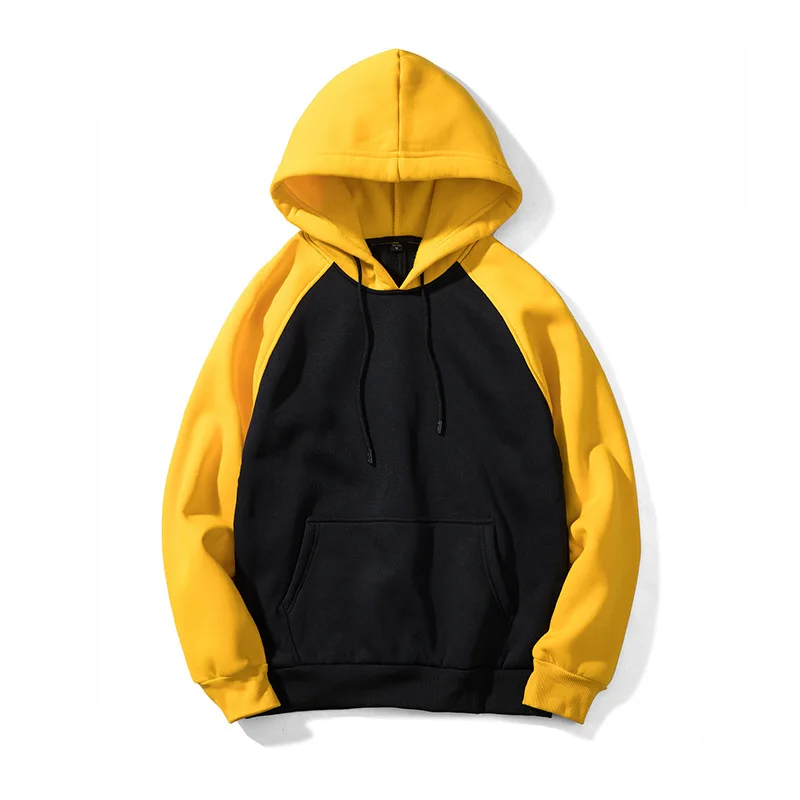 

ZP1 New Men's DIY street color hooded coat multicolor color matching men's