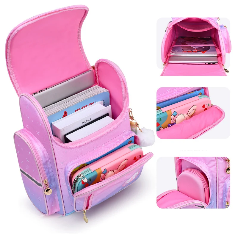 Beautiful Princess Girl Backpacks Light Weight School Bags for Students Big Capacity Children Backpack Kids Bags  Mochilas