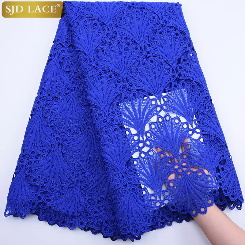 

SJD LACE New Guipure Cord Lace High Quality African Cord Lace Fabric Eyelet Water Soluble Lace For Nigerian Wedding Party 1799B
