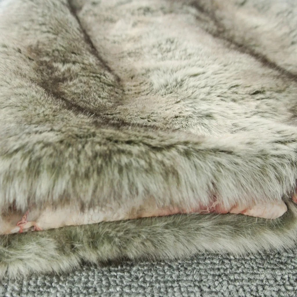 Осень и зима утолщение искусственного меха печатных маленькие девочки мальчики