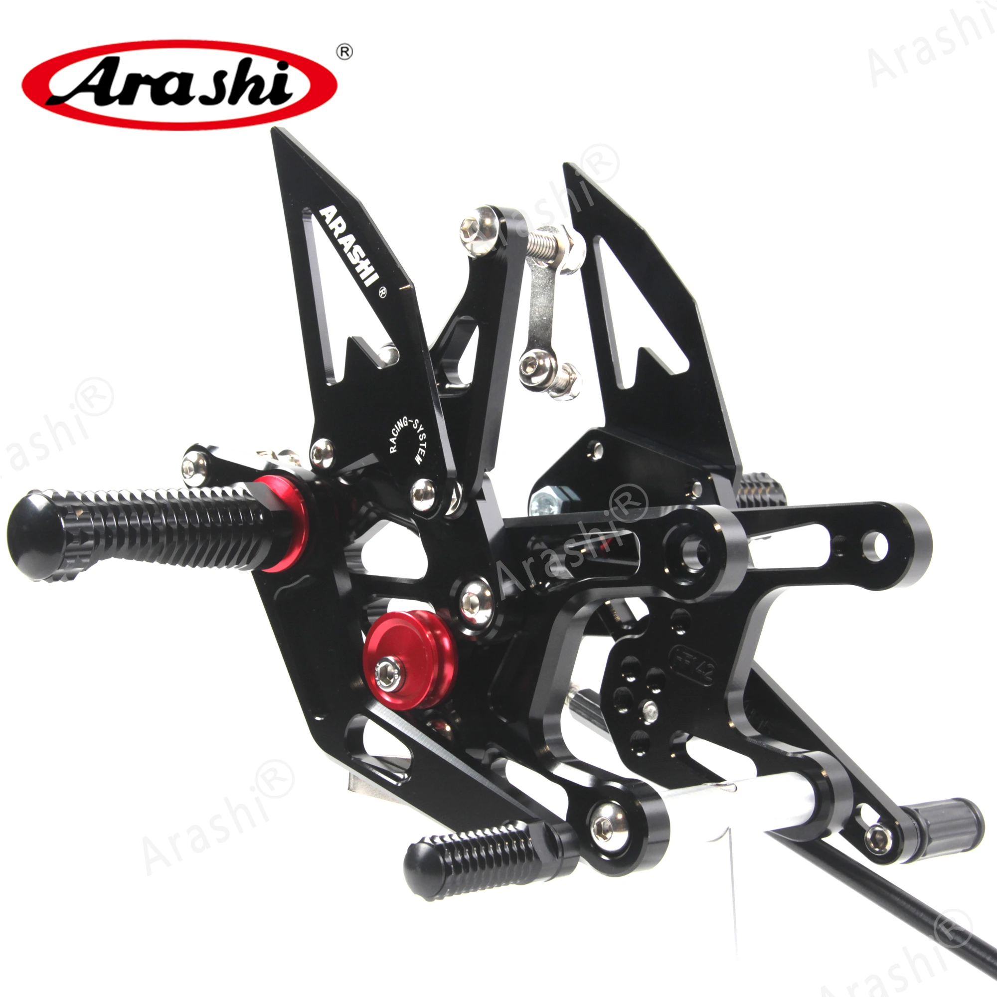 Араши регулируемая подножка для KAWASAKI NINJA ZX10R 2015 - 2021 ЧПУ Rearset сзади подножки педали
