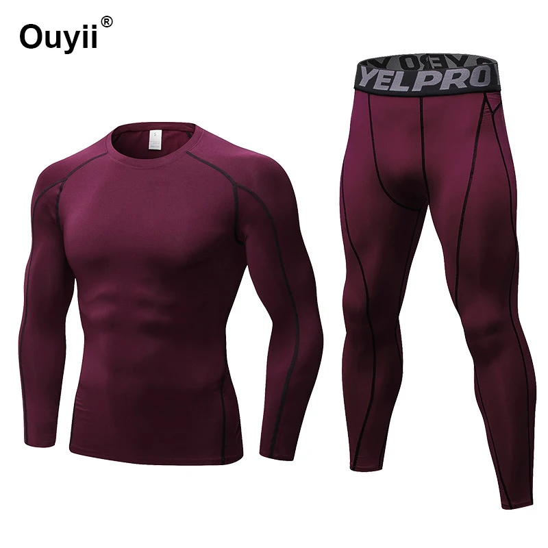 Новая спортивная мужская одежда дышащий спортивный компрессионный