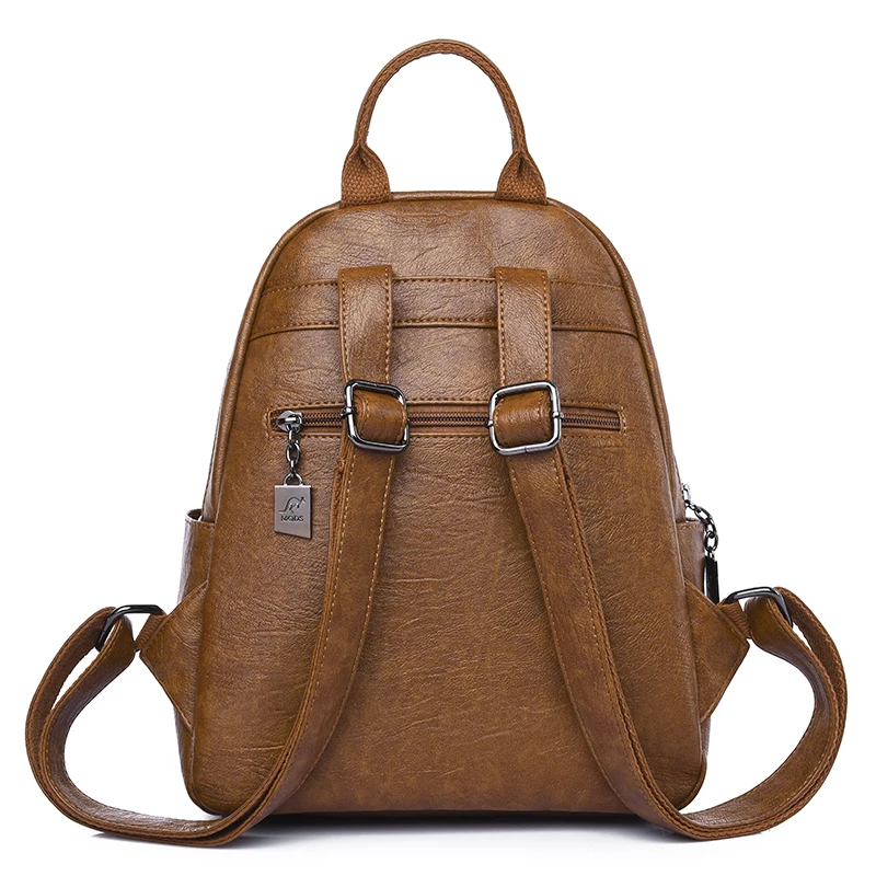

The New Women Backpack High Quality Leather Backpack Large Capacity Travel Backpack Fashion School Bags Shoulder Bags mochila
