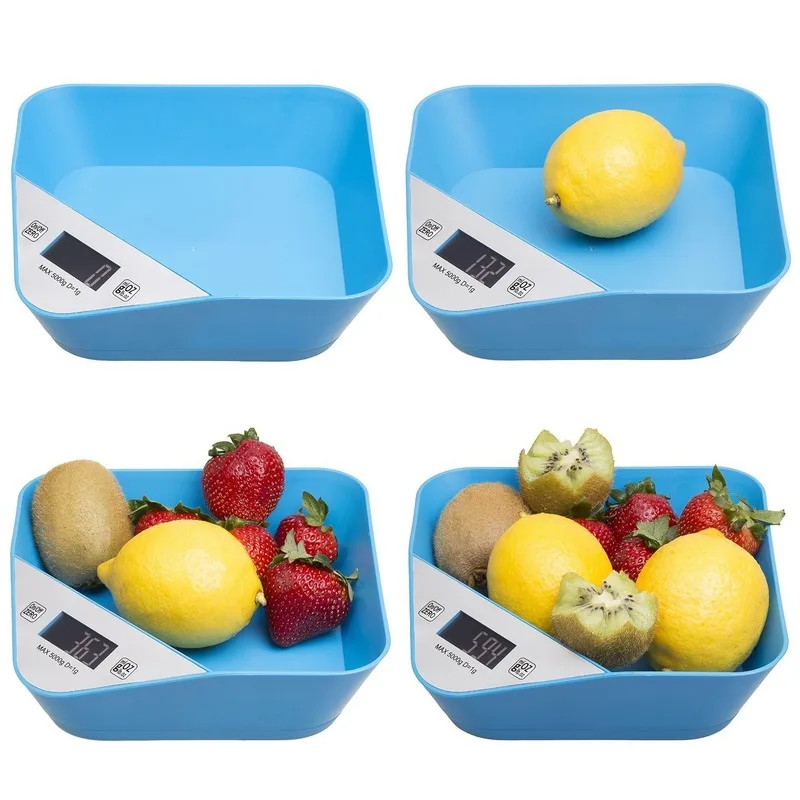 

Портативные многофункциональные кухонные весы из АБС-пластика с цифровым ЖК-дисплеем, измерительная миска с питанием от аккумулятора, LB52306