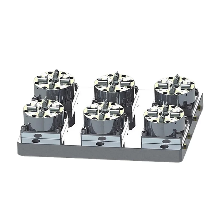 

ONE Micron EROWA Flexible Positioning System Jaw Rapid CNC Pneumatic Chucks Same as Swiss D100 High Precision 2 Station 4 10000N