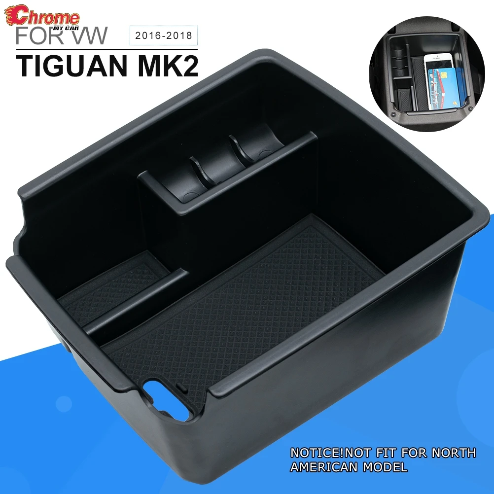 Центральный подлокотник для VW Volkswagen Tiguan Mk2 контейнер хранения центральный лоток