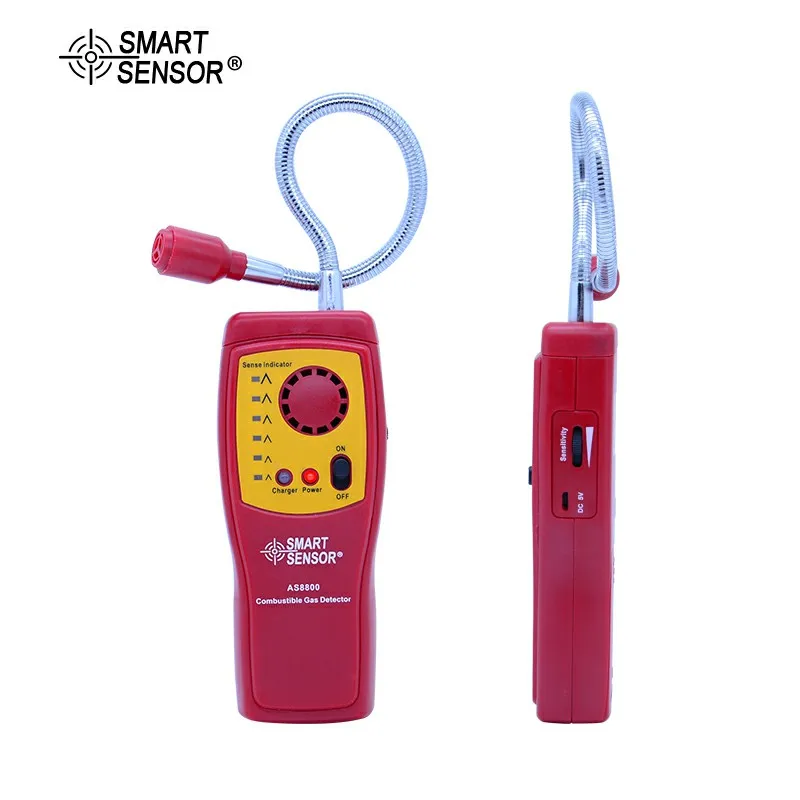 Цифровой газоанализатор AS8800 детектор утечки легковоспламеняющихся газов