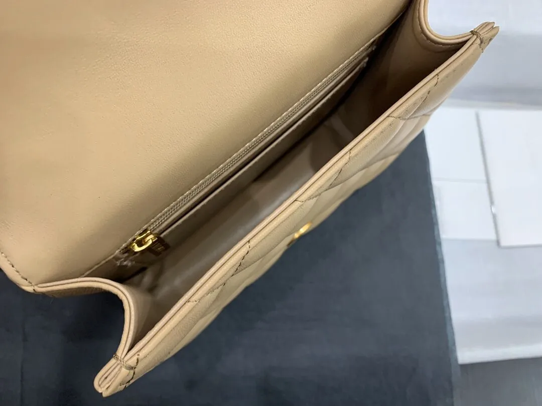 

2021 New Lady's Handbag Is Made Of Top Sheepskin. It's Classic And Elegant. It's Worth Having