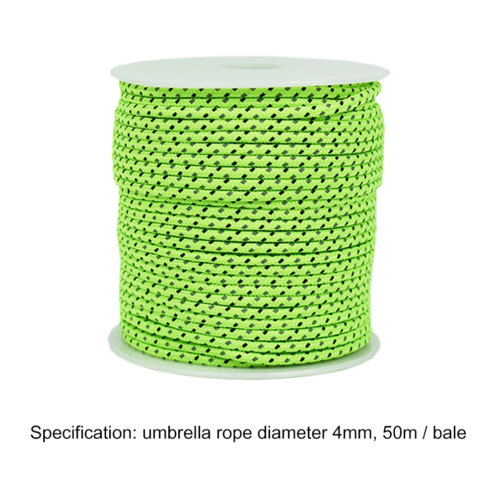 

Portable Hiking Climbing Wind Rope Umbrella Tent Rope Travelling Outdoor Camping Reflective Easy Carrying Durable Parts