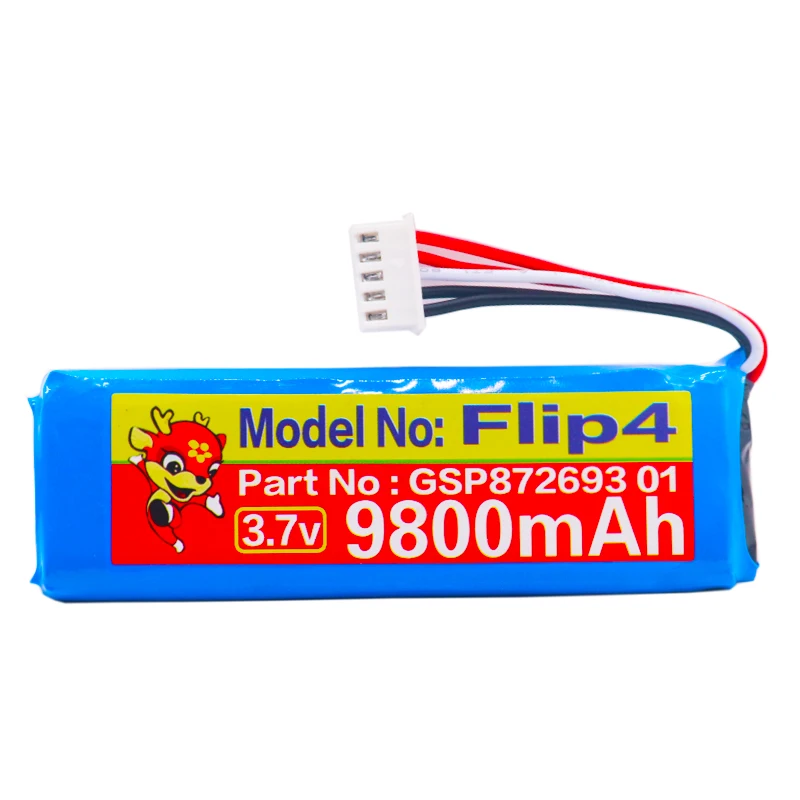 Высокая емкость 9800 мАч GSP872693 01 JBL Flip 4 Flip4 динамик батарея 3 Flip3 серый специальное