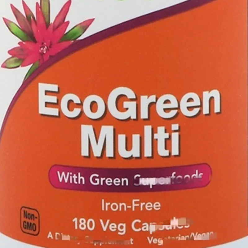 

EcoGreen Varied Compound vitamin, Iron-Free, 180 Caps