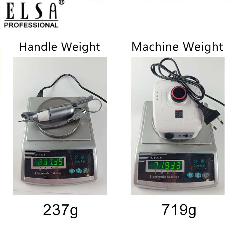 Профессиональная электрическая пилка для ногтей 65 Вт 35000 об/мин с дисплеем