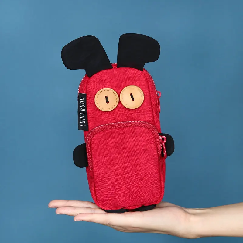 Кошелек для монет креативная забавная Сумка карандаш с кроликом девочек большая