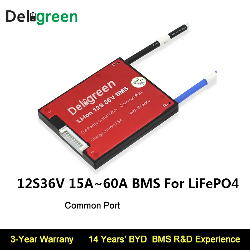 12S 25A 35A 45A 60A PCM/PCB/BMS 36V 18650 литиевый 3 2 V LiFePO4 аккумулятор для электрического