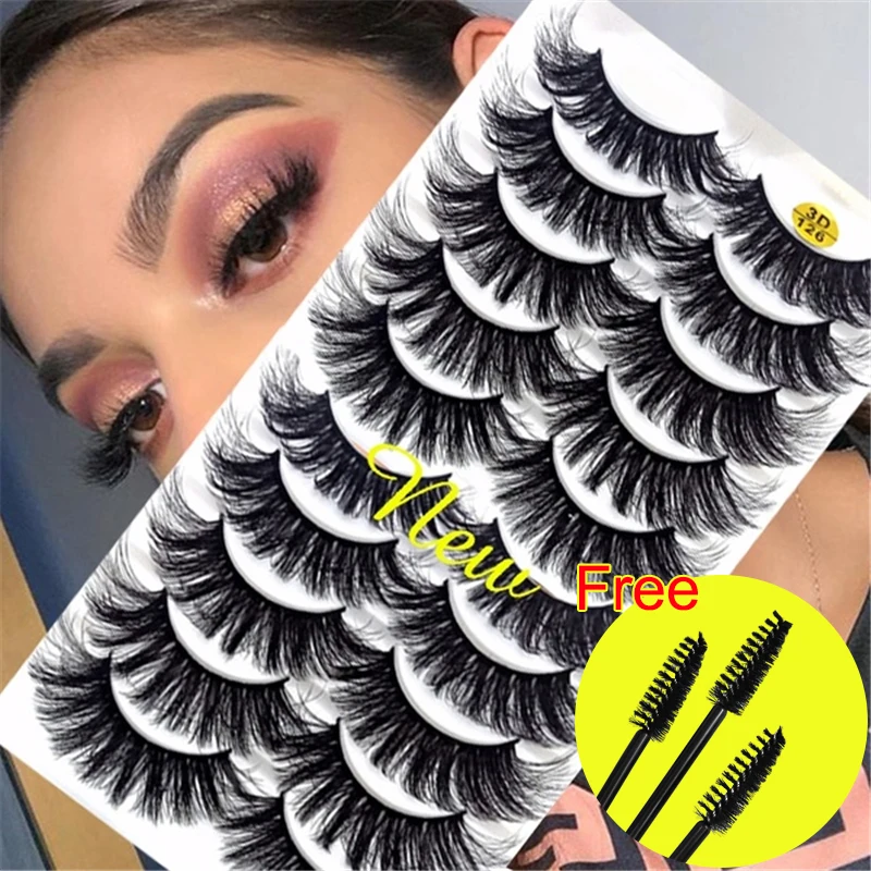 9 видов стилей 10 пар объемных ресниц толстые норковые ресницы натуральные
