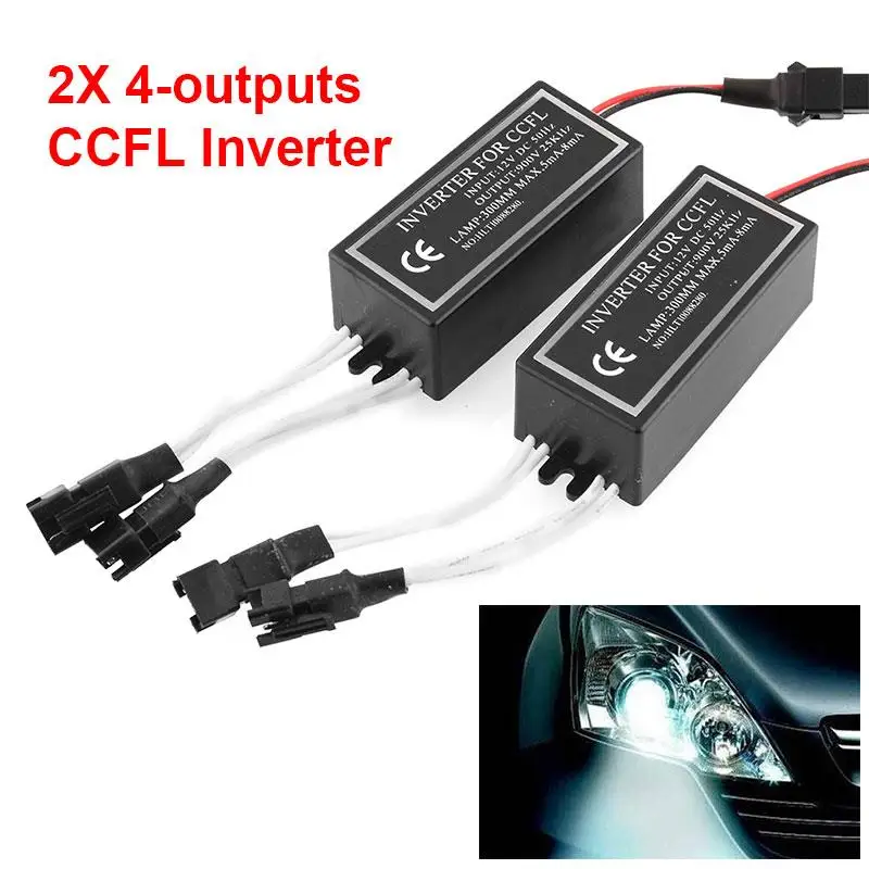 Инвертор глаз флуоресцентный инвертор для Angel Eyes 2X CCFL инверторы 4 выходы 12V