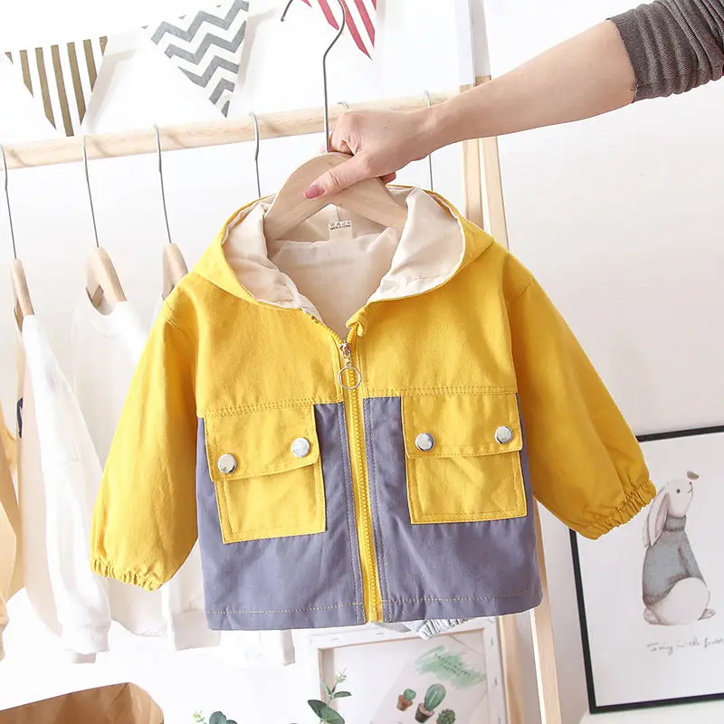 Детское пальто на весну и осень Детская куртка верхняя одежда для мальчиков