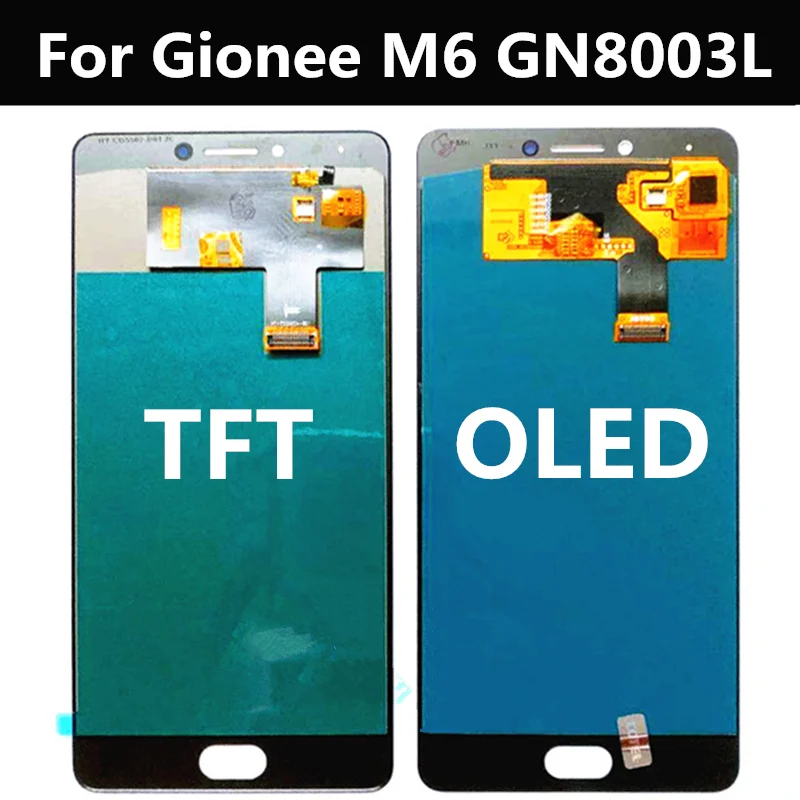 Для Gionee M6 GN8003L ЖК дисплей + кодирующий преобразователь сенсорного экрана в сборе