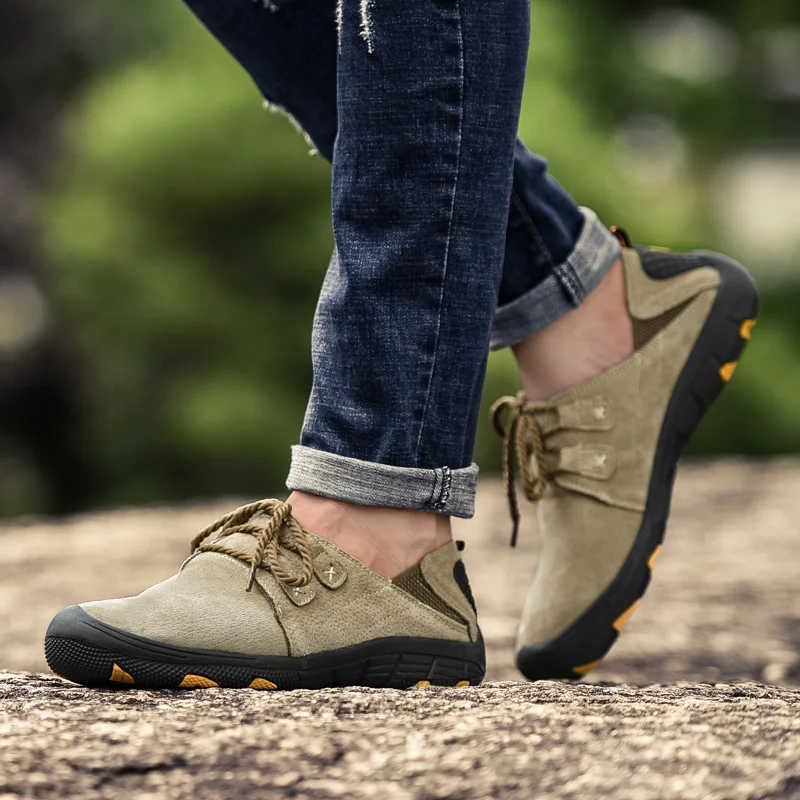 

New Men Outdoor Casual Shoes Breathable Hiking Shoes Camping Climbing Sport Trekking Shoes Fashion Sneakers Zapatillas Hombre