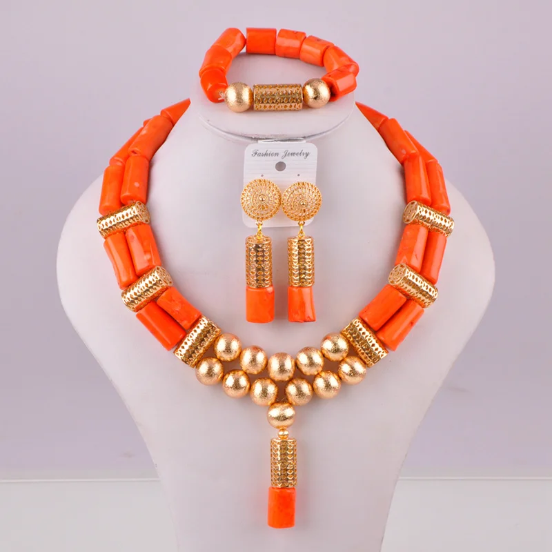 Нигерийские коралловые бусы ювелирный набор свадебные ювелирные наборы