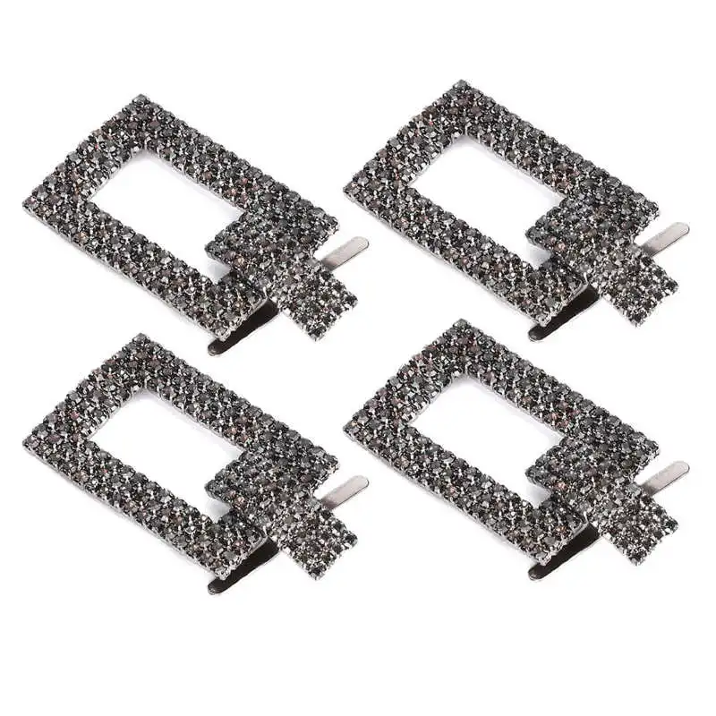 4 шт. стразами и цепочками С пряжкой Большие размеры серый цвет большой