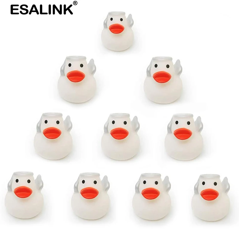 ESALINK 12 шт. детские игрушки ангела резиновая плавающая утка Игрушки для ванны