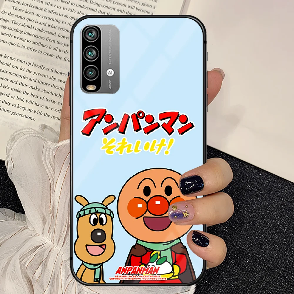 

Cartoon Anime Anpanman Phone Tempered Glass Case Cover For Xiaomi Redmi note k 7 8 9 10 30 40 A C T S Pro Hot Hoesjes Shell 3D