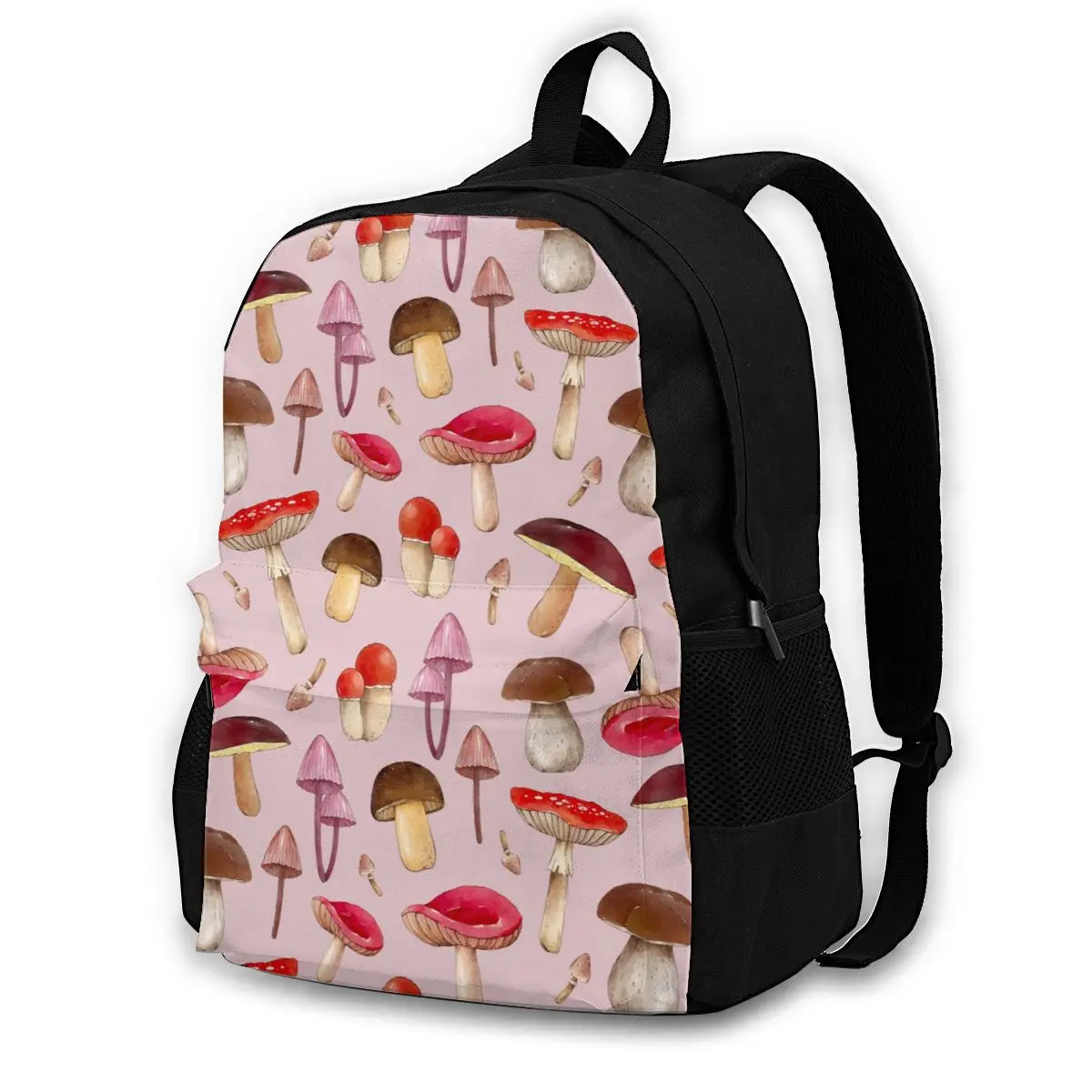 

Mushrooms Backpack School Bags Casual for Teenager Girls Shoulder Bag Travel Bags