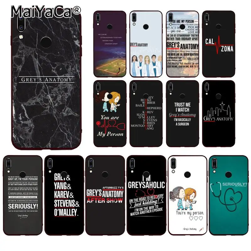 MaiYaCa Американский ТВ Анатомия Greys чехол для телефона Huawei P20 P30 P20Pro P20Lite P30Lite PSmart P10