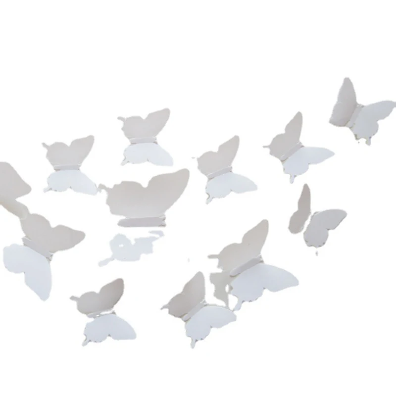 

3D Трехмерная Настенная Наклейка с бабочкой, наклейка для спальни, гостиной, холодильника, декоративные фоновые обои