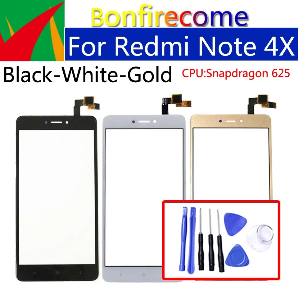 Сенсорный экран 5 дюйма для Xiaomi Redmi note 4X сенсорная панель ЖК дисплей стеклянная