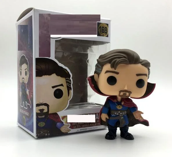 169 withbox Поп Marvel Доктор Стрэндж 169#, 161# виниловые фигурки куклы Brinquedos Доктор Стрэндж Коллекционная модель украшение автомобиля вентиляторы игрушки - Цвет: 169 withbox
