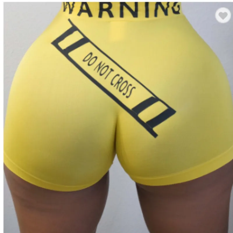 

2020 Hot Sale Womens Shorts Letter Print Summer Casual High Waist Sports Outdoor Shorts Sexy Trousers
