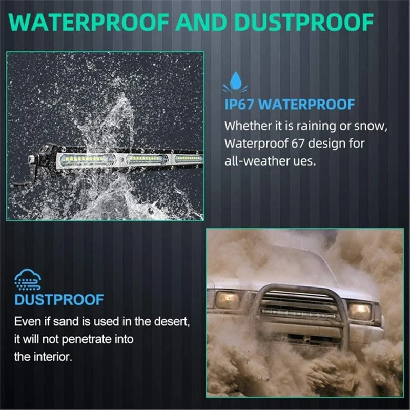 Светодиодный рабочий светильник 7 дюймов 14 20 ультратонкий Однорядный