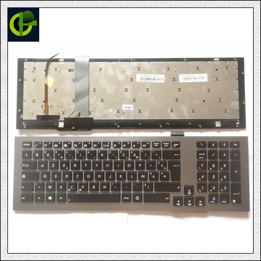 Оригинальная французская Azerty клавиатура с подсветкой для asus rog G75VW G75 G75V G75VX V126262CK2