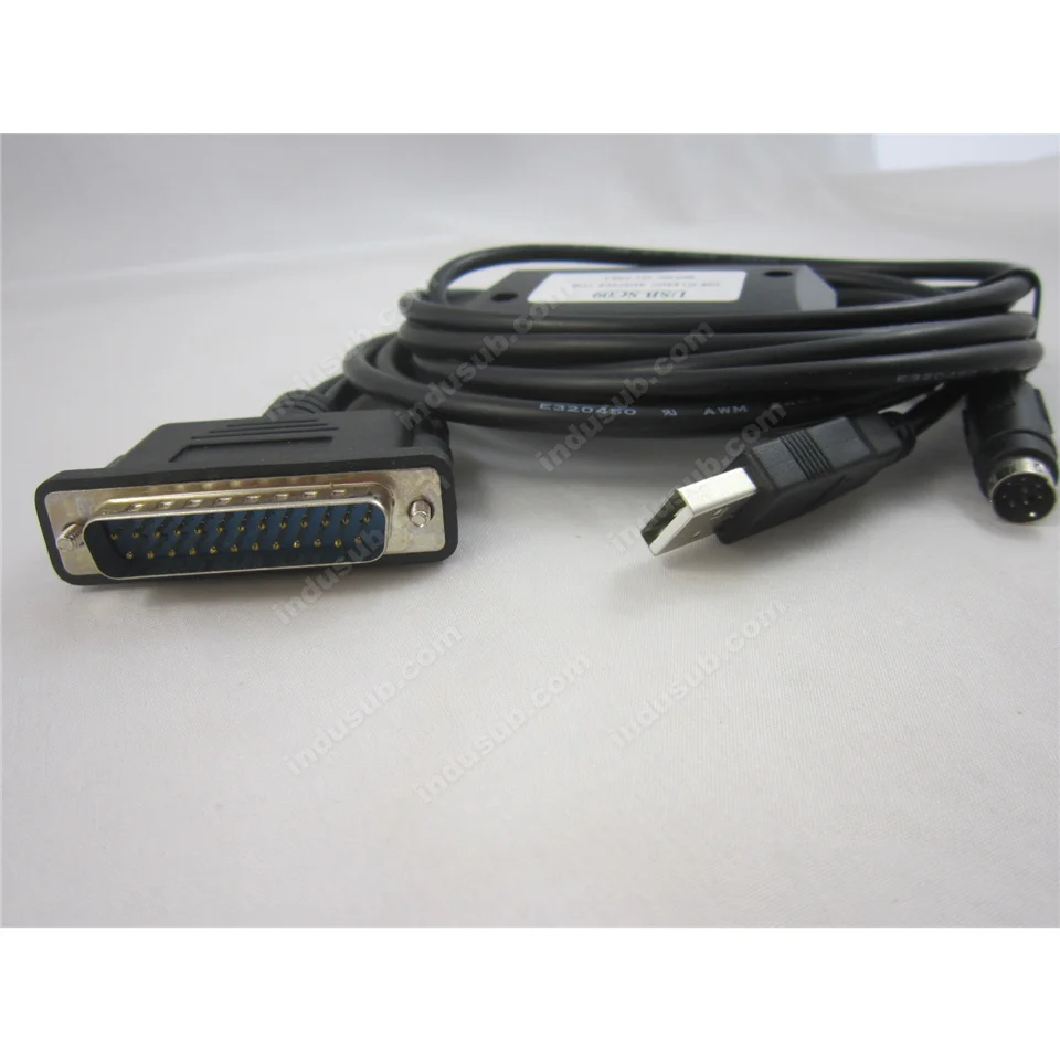 Адаптер интерфейса USB/RS422 серии FX & A PLC с индикатором связи 2 5 м|Сетевые шнуры и
